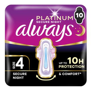 Гігієнічні прокладки Always Platinum Secure Night 4 (10шт)