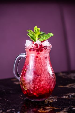 Pomegranate Spritzer Mocktail