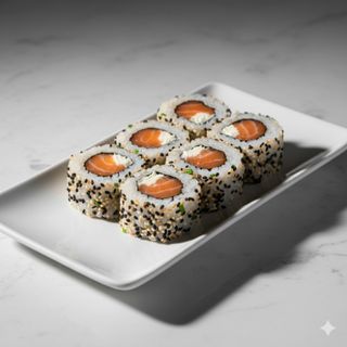 Uramaki de salmón (8 uds.)