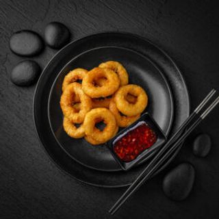 Inele de calamari pane