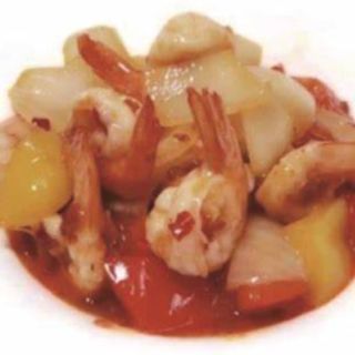 137. Gamberi in salsa agrodolce- 12 pezzi