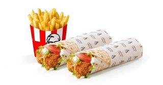 2 Twisters + Large Chips (Sans laitue)