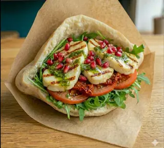 Halloumi z granatem