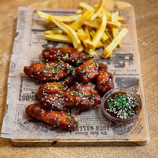 Alitas A La Barbacoa Ración (250 G.)