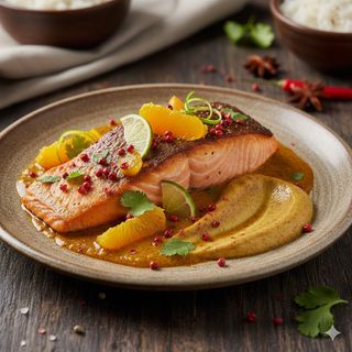 Salmone al curry