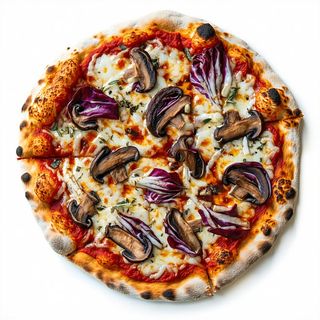 Pizza radicchio e porcini