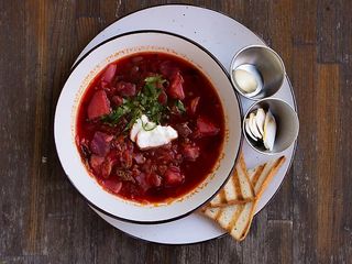 Борщ з куркою