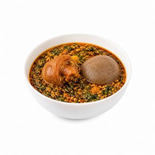 Mini Bowl of Egusi Soup & Goatmeat