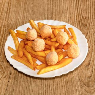 Mozzarelline fritte con patate - 6 pezzi