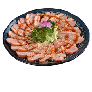 Pato asado con salsa teriyaki