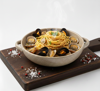 Spaghetti cozze e vongole
