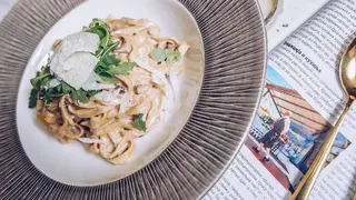 Pasta sa biftekom, vrganjima i tartufima