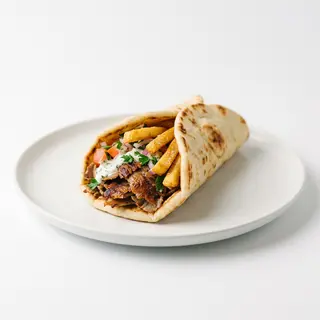 Kebab Con Patatas Dentro