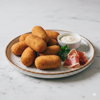 Croquetas De Jamón Ibérico o Cocido (8 Uds.)