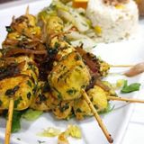 Brochettes poulet marinés