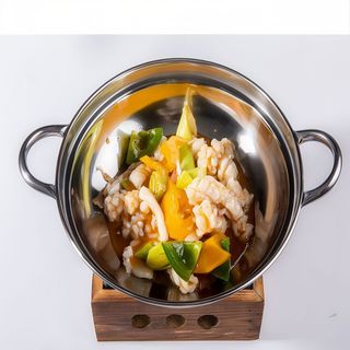 Calamar De La Casa En Sartén