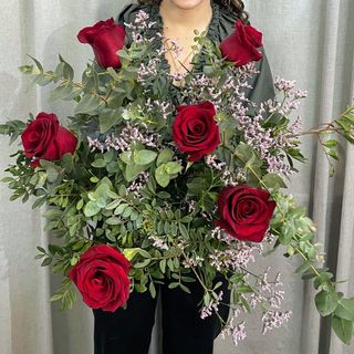 Ramo de 6 Rosas Rojas Solo para ti