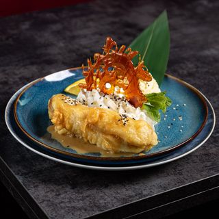 Smażone banany w sosie karmelowo-waniliowym