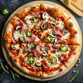 Пица с люти чушки Ø 40см