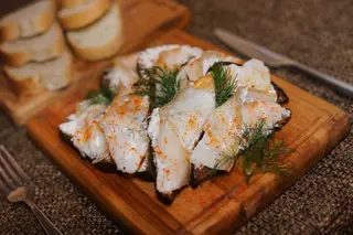 Bruschette cu slanina