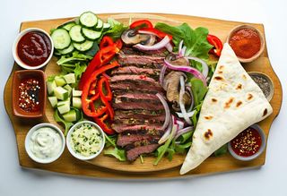 Shoarma z duszoną papryką