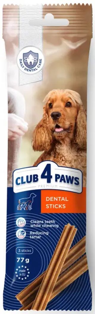 Club 4 Paws Premium жувальні палички для дорослих собак середніх порід Дентал Стікс 77 г