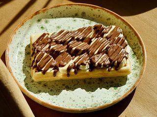 Вафля з шоколадом та бананом