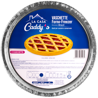 Caddy's Contenitore Alluminio senza Coperchio 3 Pezzi  - 000224129