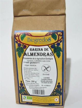 Harina De Almendras Sin Gluten Biogredos...