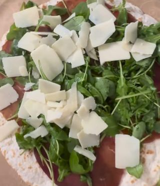 Crepes bresaola, rucola, grana