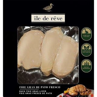 ILE DE REVE ESCALOPE DE FOIE GRAS DE PATO FRESCO ESTUCHE 100 G