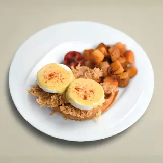 Fried Chicken & Waffles Benedict