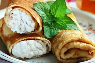 Млинці з сиром по домашньому (200 гр.)