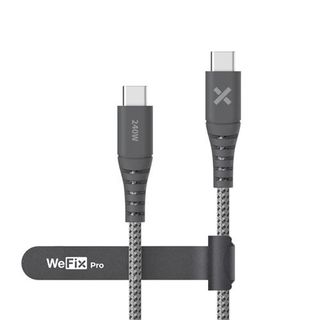 Cable Reforzado Wefix Pro Usb-C A Usb-C 240W 1M Gris - 3615993757502