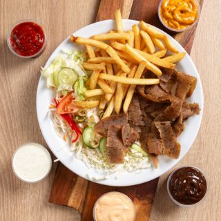 Zestaw Obiadowy na talerzu Super Mega