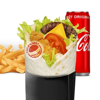 Menu Wrap Chick'n Beef
