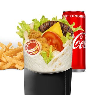 Menu Wrap Chick'n Beef