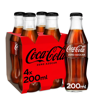 Coca-Cola Zero Azúcar vidrio 200ml (UNIDAD) 