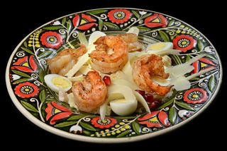 Салат Цезарідзе з тигровими креветками гриль (250г)