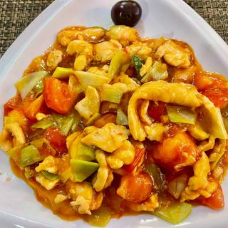 Pollo con Salsa Chilidulce