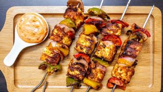Paneer tikka shashlik