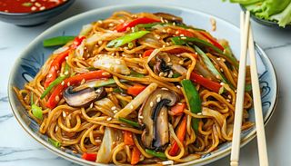 Makaron z krewetkami