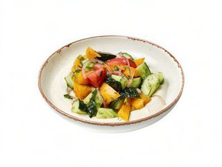 Салат з фермерських овочів та пряним йогуртом (350g)