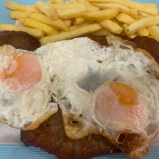 Milanesa cheddar y bacon