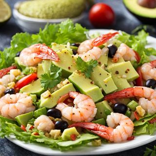 Ensalada Gambas Y Aguacate