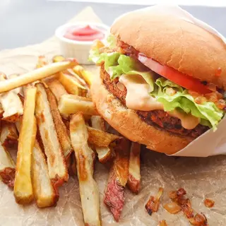 Veg Burger Menú 