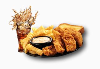 6 Bens chicken strips meal cu 3 sosuri la alegere