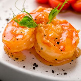 Скариди със сладко-кисел сос (500г)