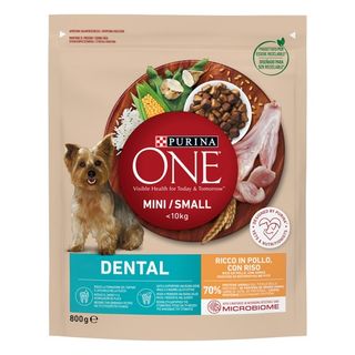 Comida Perro Purina One Mini Dental 800 Gr.