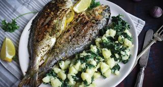 Orada, blitva i krumpir